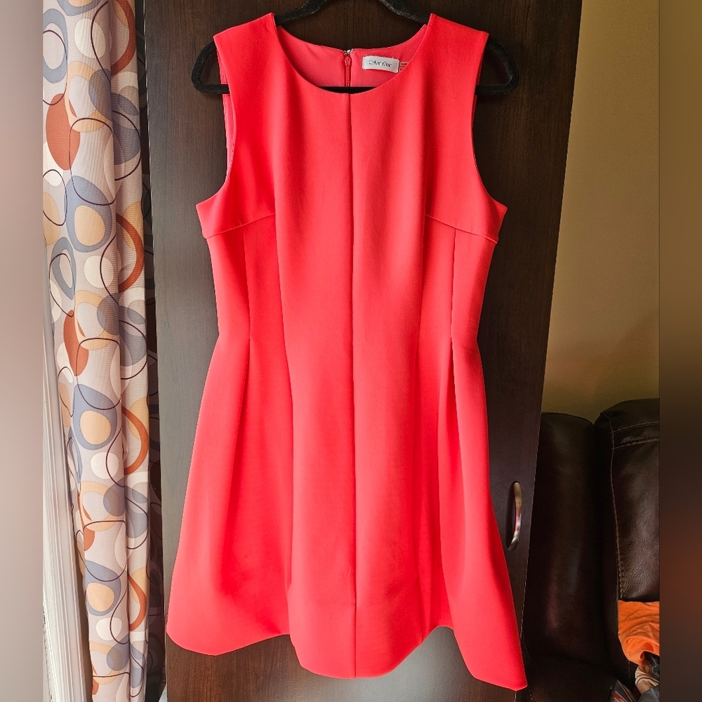 Calvin Klein Vibrant Red Mini Dress